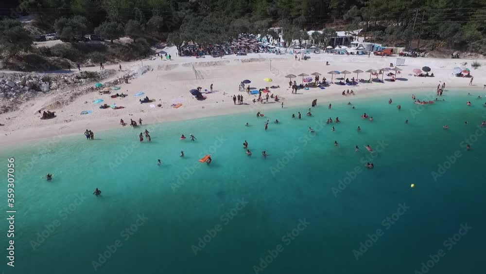 Aerial view with beautiful scenery on the island of Thasos, Greece. Aerial view with beautiful scenery on the island of Thasos, Greece.