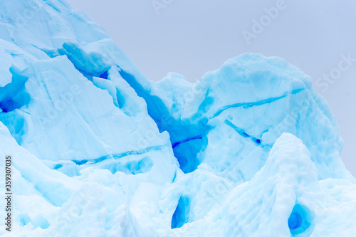 Beautiful view of the ice of Antarctica