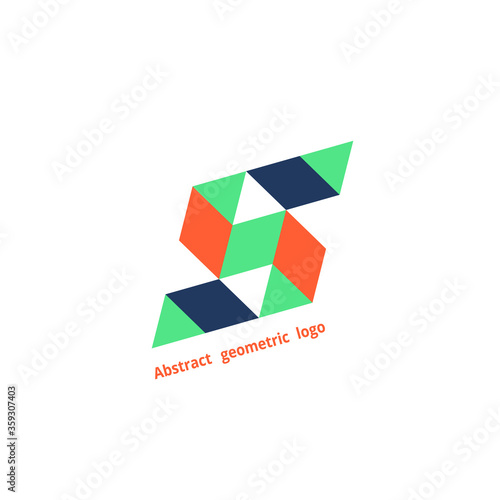 Free Download abstract geometric logo on a white background - GFXLoad