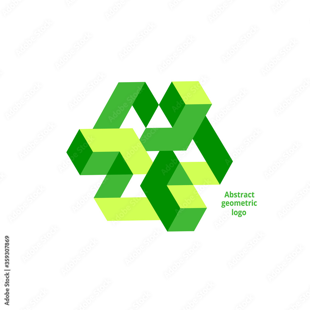 abstract geometric logo on a white background abstract geometric logo on a white background