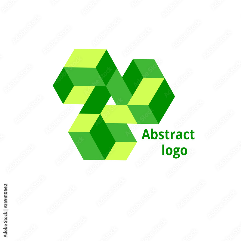 abstract geometric logo on a white background abstract geometric logo on a white background
