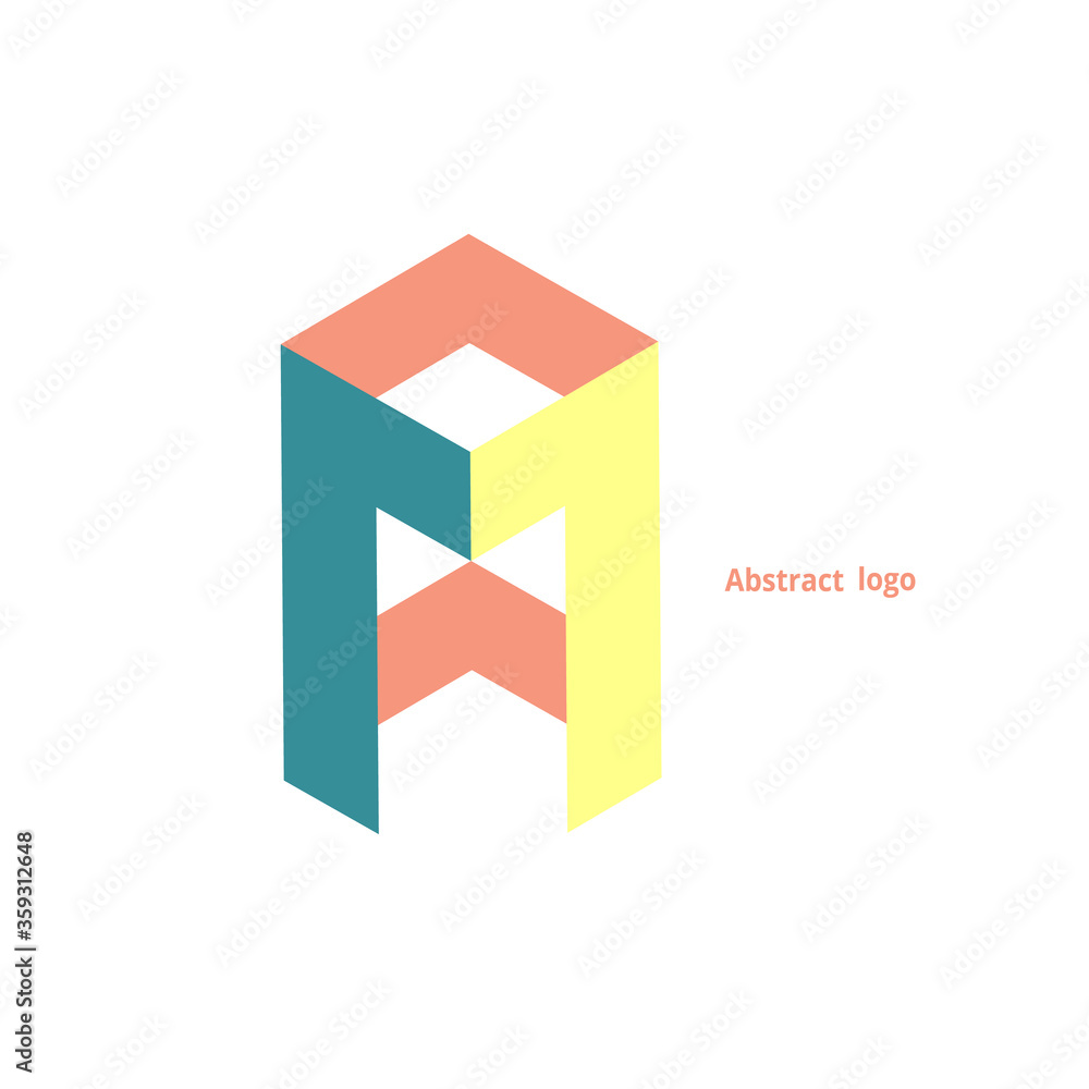 abstract geometric logo on a white background abstract geometric logo on a white background