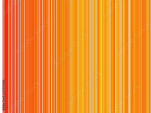 Orange, yellow and white parallel vertical lines. Simple parallel vertical lines of the picture. Background pattern for graphic or brochure design concept. Can be used for postcards, posters or walls.