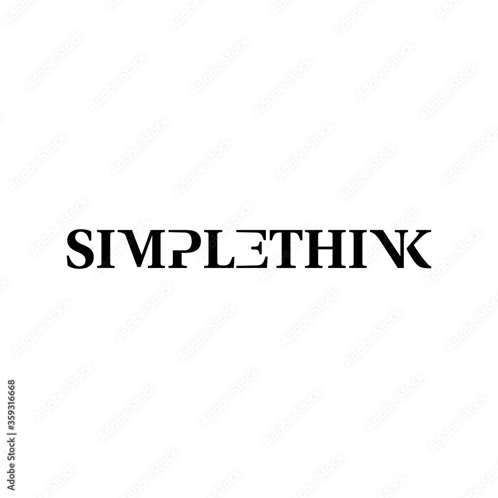 SIMPLETHINK letter logo design vector SIMPLETHINK letter logo design vector