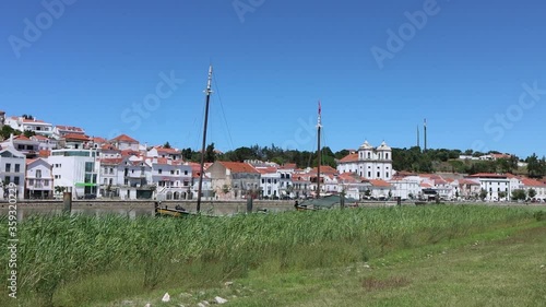 Vista de Alcácer do Sal em Portugal	