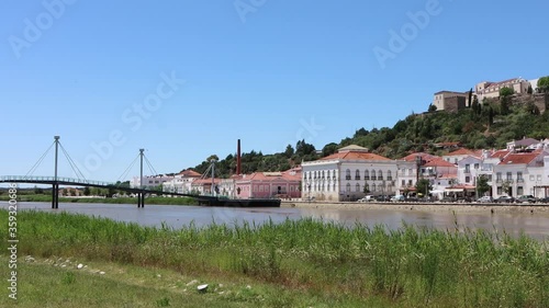 Vista de Alcácer do Sal em Portugal