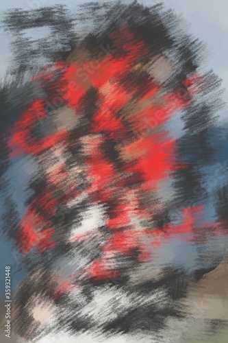 red and white background
