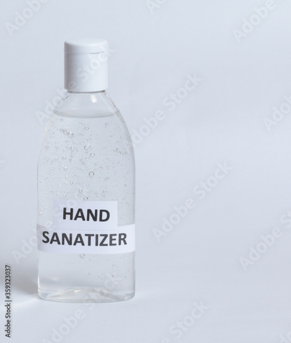 hand sanitizer bottle for prevention from bacterias and viruses