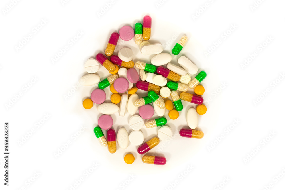 Various medicines and pills, isolated on white background. Various medicines and pills, isolated on white background.