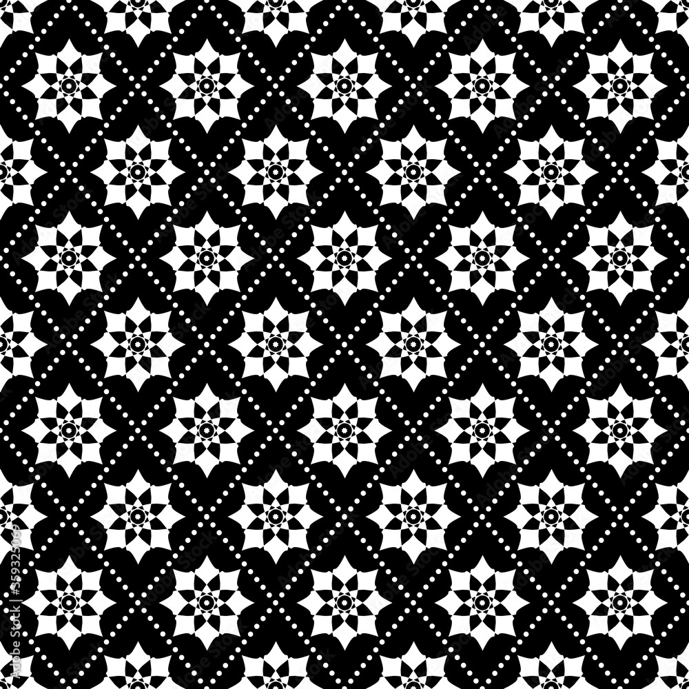 Diamond star seamless repeat pattern background