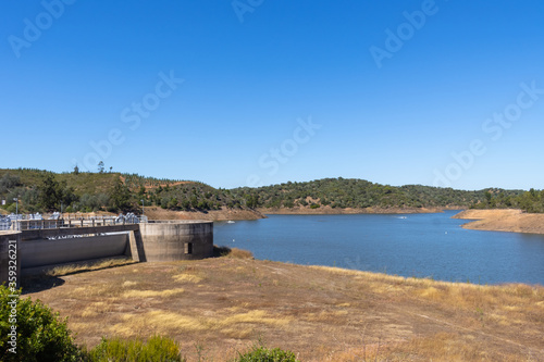 Vista da Barragem do Pego do Altar Portugal