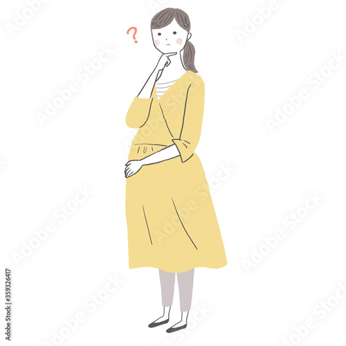 疑問に思う妊婦