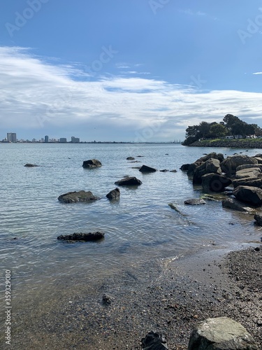 Rocks in the bay