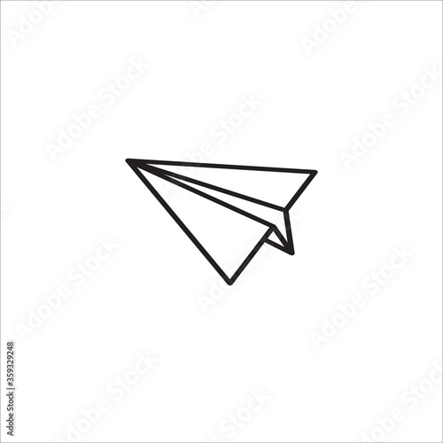 Free Download Paper plane line icon - GFXLoad