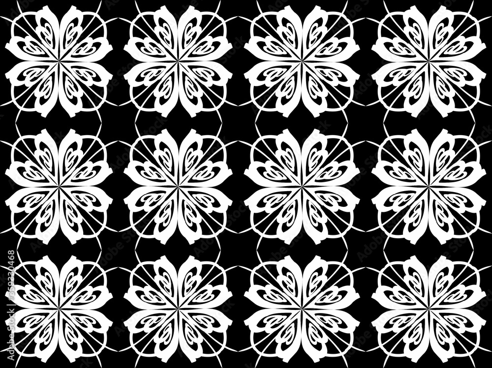Seamless pattern design with floral background elements, beautiful ornaments, black, white, orange, pink, red, green, yellow, blue, gray, purple Seamless pattern design with floral background elements, beautiful ornaments, black, white, orange, pink, red, green, yellow, blue, gray, purple