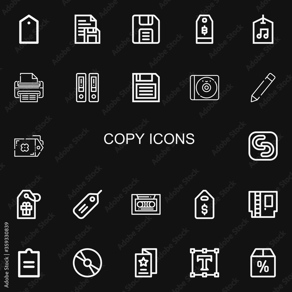 Editable 22 copy icons for web and mobile Editable 22 copy icons for web and mobile
