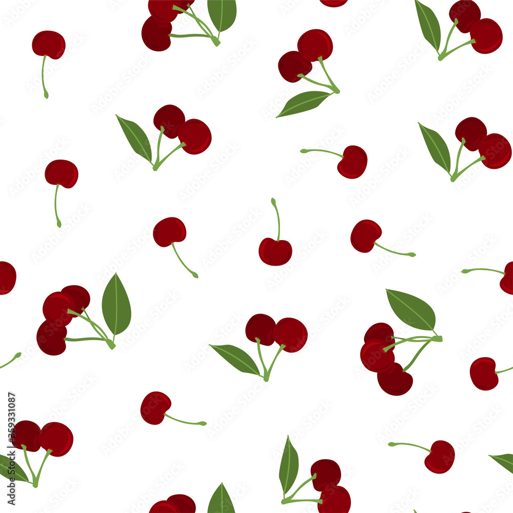 Cherry. Seamless Vector Patterns Cherry. Seamless Vector Patterns