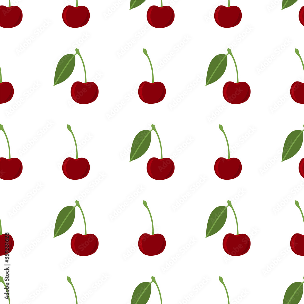 Cherry. Seamless Vector Patterns Cherry. Seamless Vector Patterns