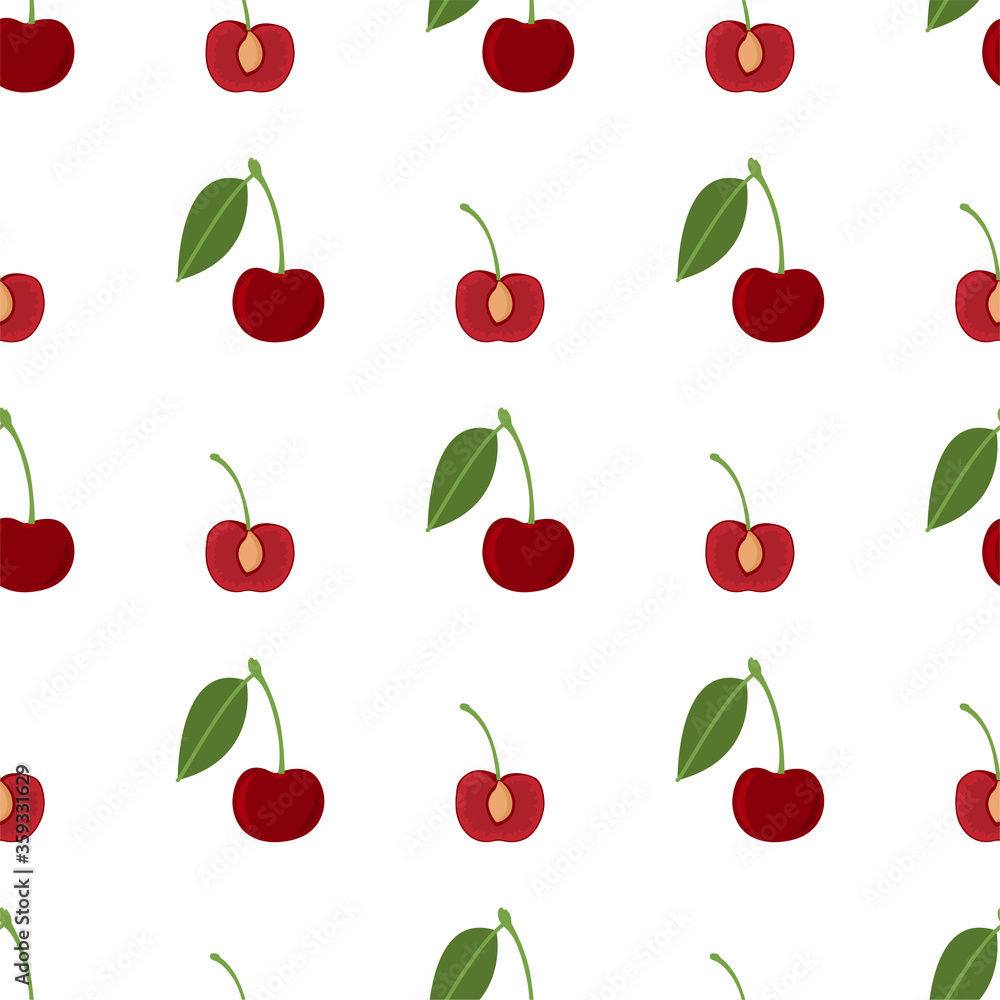 Cherry. Seamless Vector Patterns Cherry. Seamless Vector Patterns