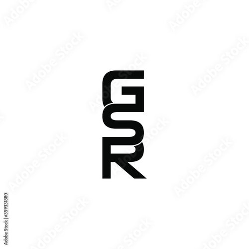 gsr letter original monogram logo design © ahmad ayub prayitno