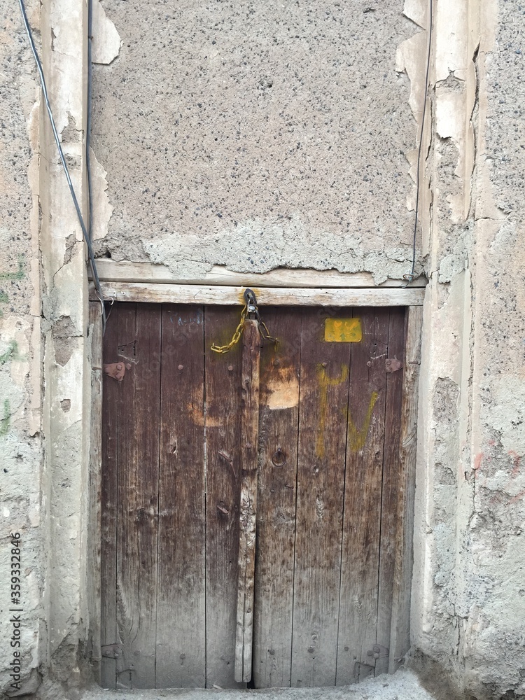 Old wooden door in Iran