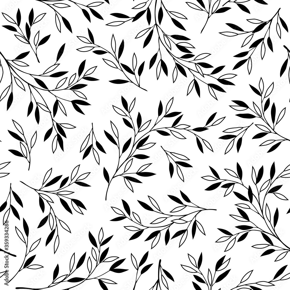 Seamless pattern of a leaf designed simply,
I drew a leaf in a silhouette,
Seamless pattern of a leaf designed simply,
I drew a leaf in a silhouette,