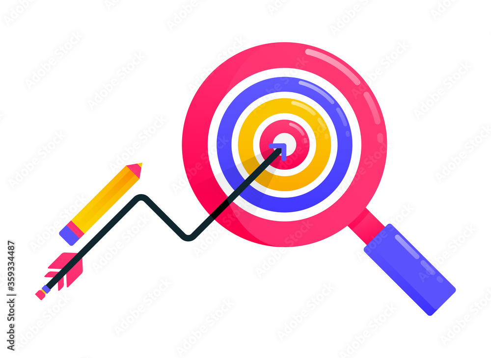 Logos for achieve goals, business targets, arrows and darts, business motivation, magnifying glass, finding target. Logos can also be used for business, icon design, and graphic elements Logos for achieve goals, business targets, arrows and darts, business motivation, magnifying glass, finding target. Logos can also be used for business, icon design, and graphic elements