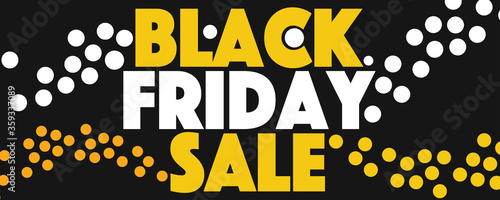 Black Friday Sale Banner Vector Illustration.