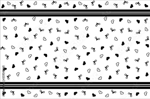 background with hearts in various styles, small hearts, minimalist, line art, love pattern, for gift wrapping, pillow, cards, mugs, and other objects, vector illustration.

I