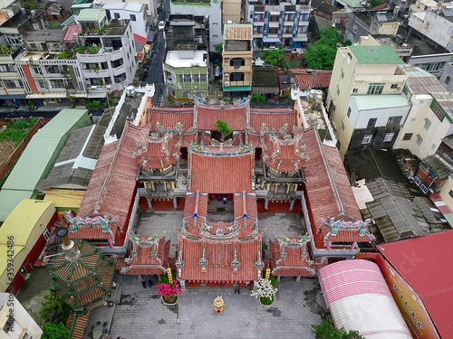 Aerial view of Peitian Temple.