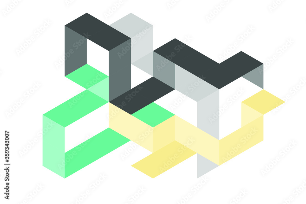 Obraz premium Color geometric design, vector background.