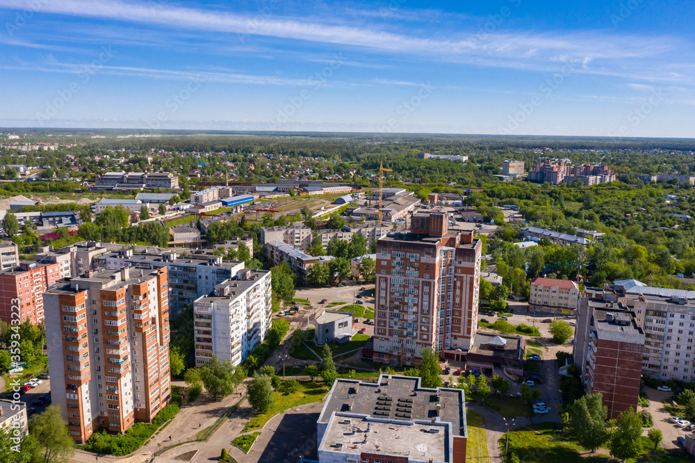 Bird's-eye view of Ivanovo: Shoshina street.