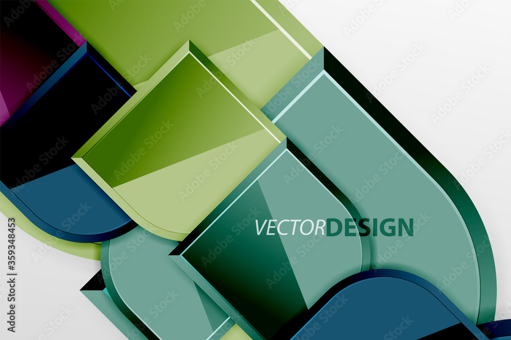 Glossy glass squares with round elements geometric composition. Abstract geometric background with 3d effect composition For Wallpaper, Banner, Background, Card, Book Illustration, landing page Glossy glass squares with round elements geometric composition. Abstract geometric background with 3d effect composition For Wallpaper, Banner, Background, Card, Book Illustration, landing page