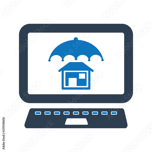 Home Insurance Icon. Online insurance icon