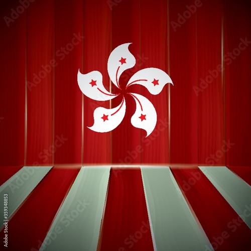 hong kong flag background