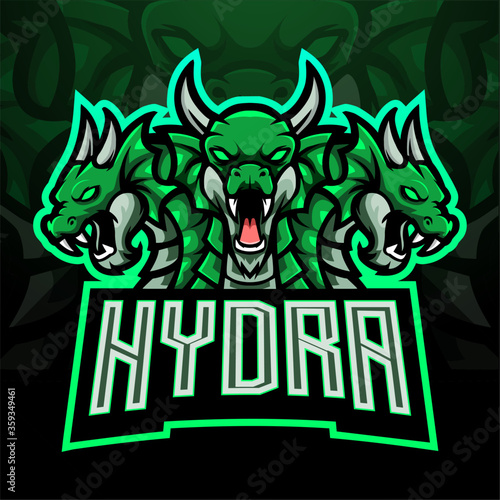 Hydra esport logo mascot design