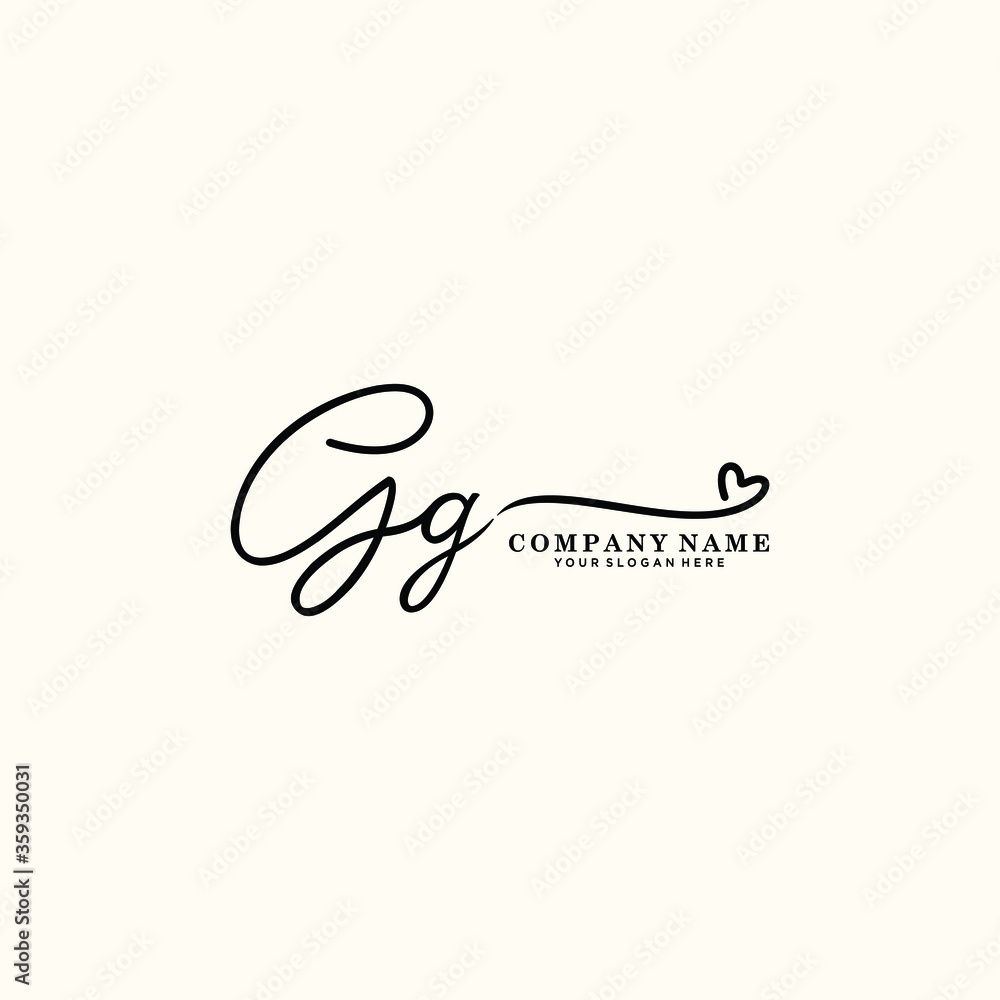 GG initials signature logo. Handwriting logo vector templates. Hand drawn Calligraphy lettering Vector illustration.
GG initials signature logo. Handwriting logo vector templates. Hand drawn Calligraphy lettering Vector illustration.