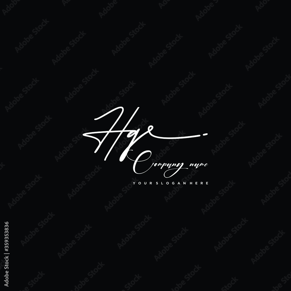 HQ initials signature logo. Handwriting logo vector templates. Hand drawn Calligraphy lettering Vector illustration. HQ initials signature logo. Handwriting logo vector templates. Hand drawn Calligraphy lettering Vector illustration.