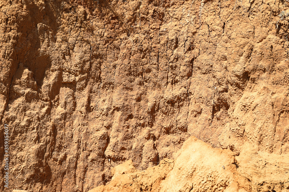 Texture of clay mountain as background Texture of clay mountain as background