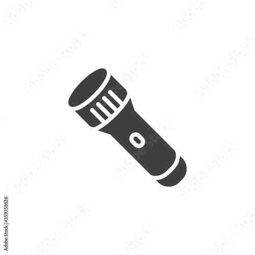 Pocket flashlight vector icon. filled flat sign for mobile concept and web design. Flashlight glyph icon. Symbol, logo illustration. Vector graphics