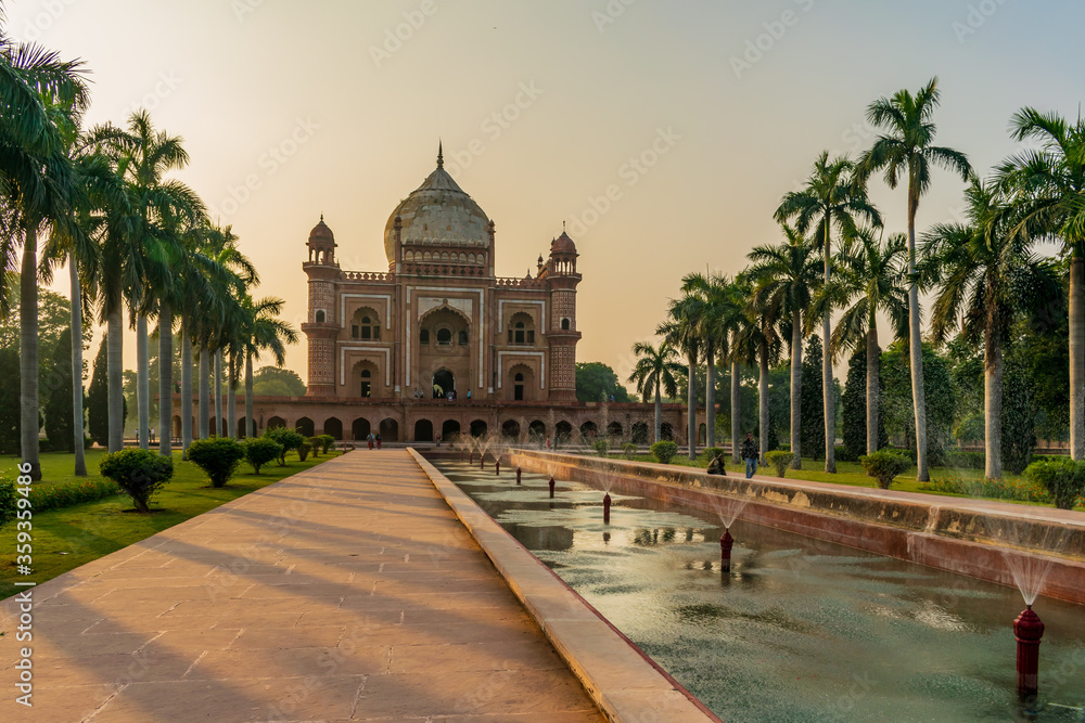 Delhi, India; Feb, 2020 : the Safdarjung's Tomb at sunset, Delhi, India	
