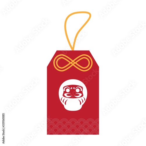 tag with daruma