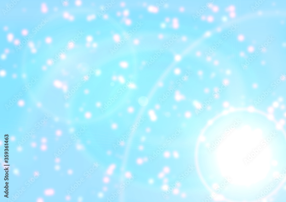 Blurred background of blue color