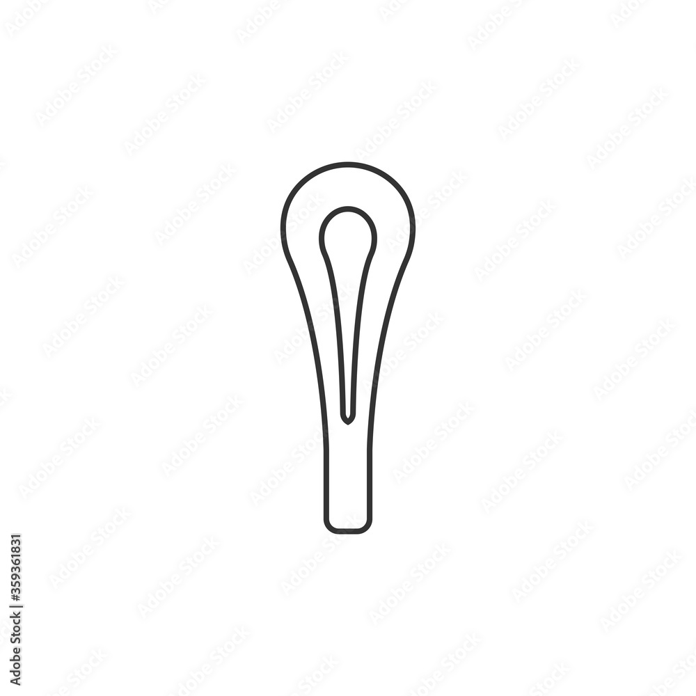 Thin line woman hygiene pad icon. Vector Illustration Thin line woman hygiene pad icon. Vector Illustration