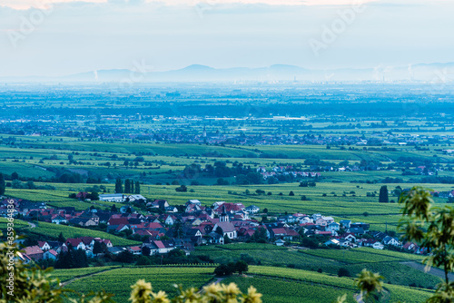 aerial view of rural landscape photo