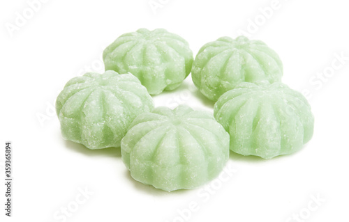 peppermint candies isolated