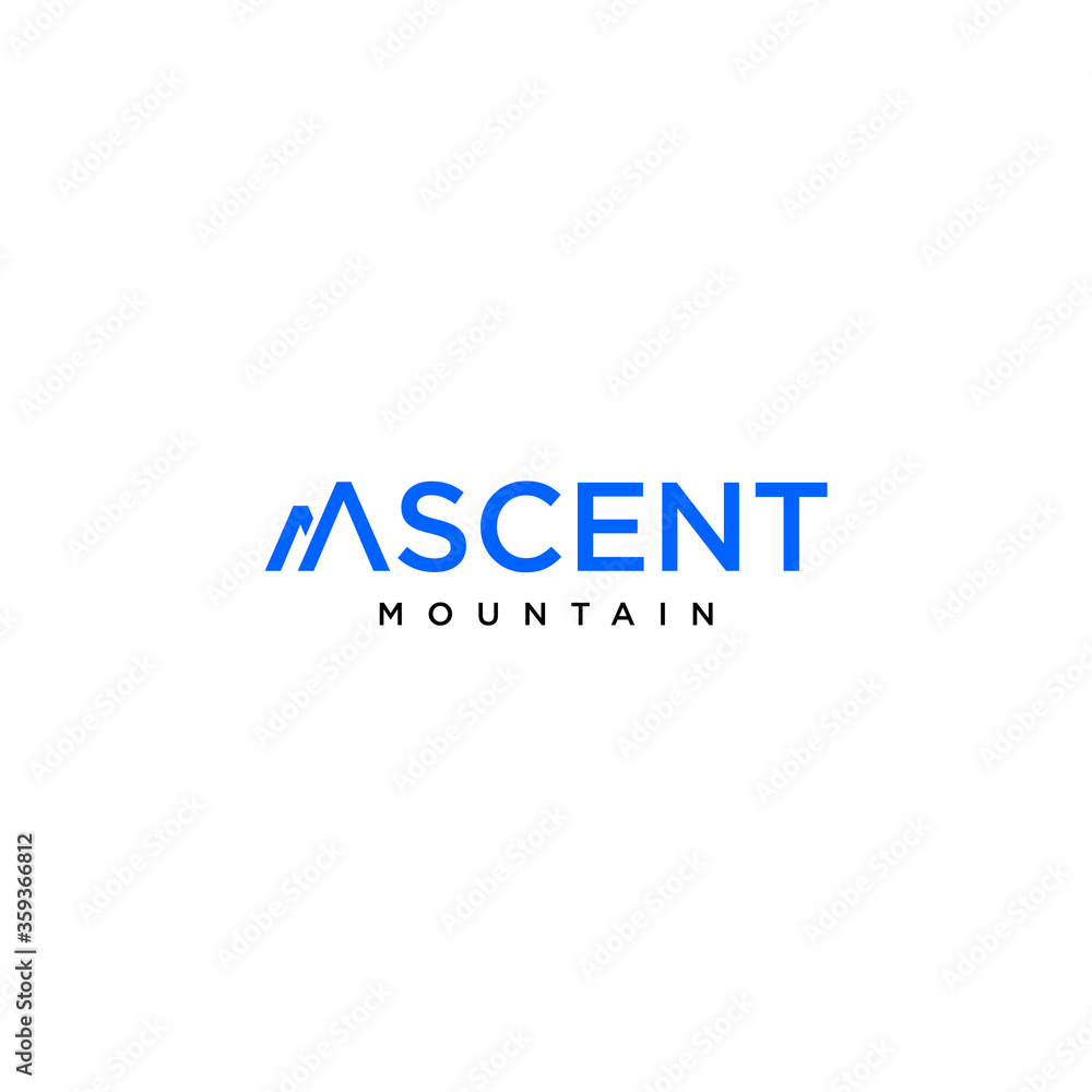 Modern and clean logo design of mountain on clear background colours - EPS10 - Vector.