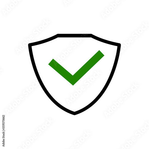 Free Download Shield and check mark icon - GFXLoad