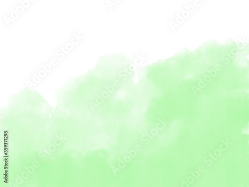 abstract green watercolor background texture © Jirawatfoto