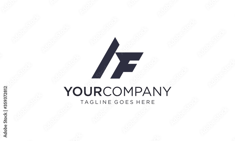 Creative and simple letter AF or FA for icon or company or business logo design vector editable Creative and simple letter AF or FA for icon or company or business logo design vector editable